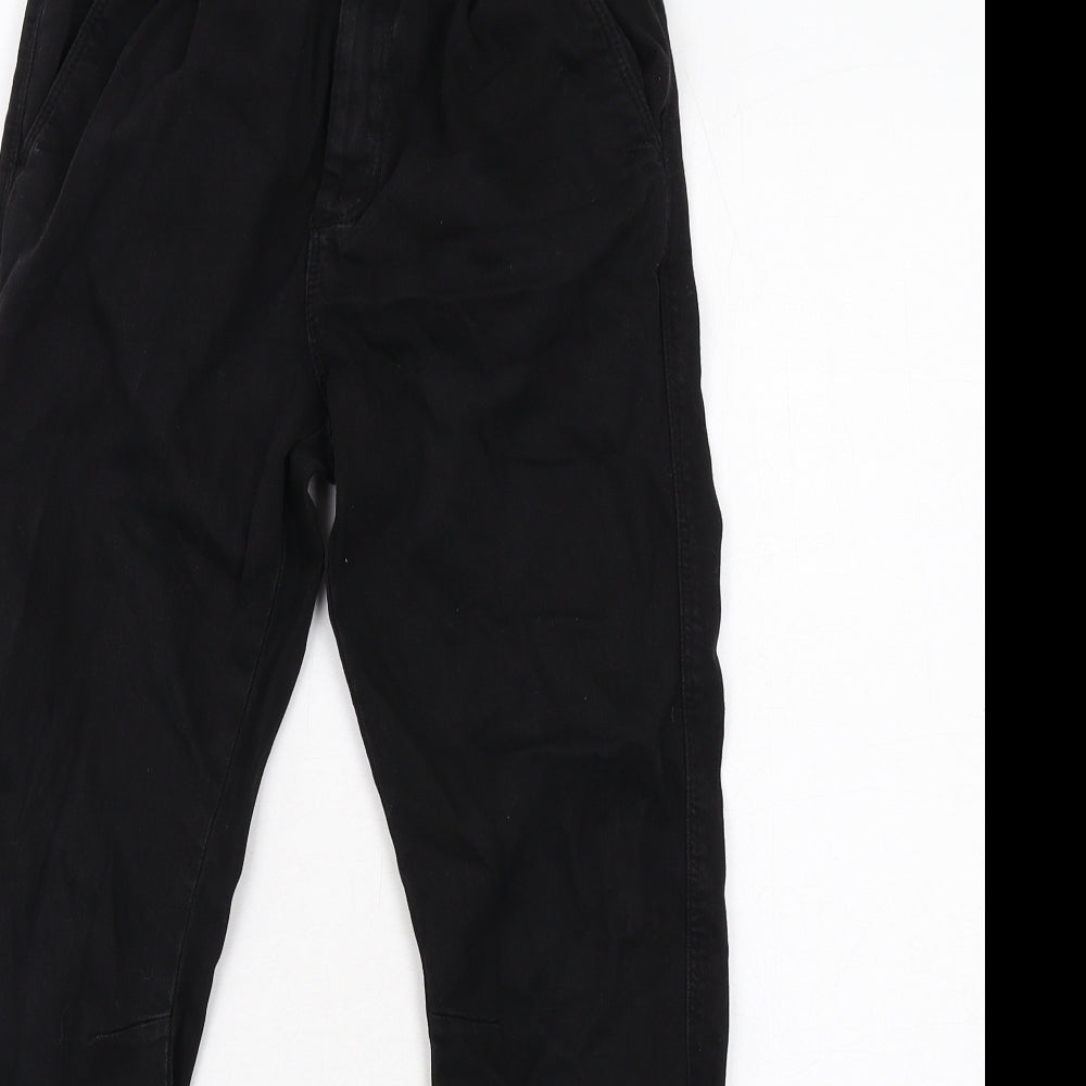 Zara Boys Black Cotton Skinny Jeans Size 11-12 Years Regular Zip