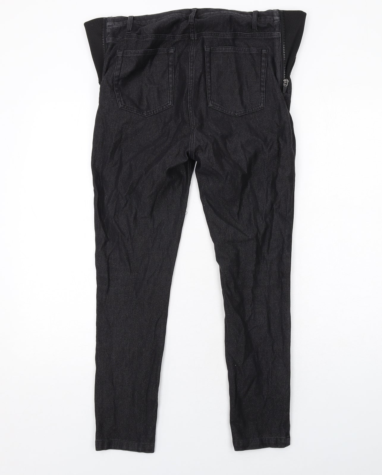 NEXT Womens Black Cotton Straight Jeans Size 10 Regular