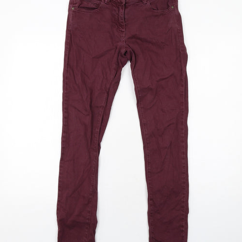 Henri Lloyd Womens Purple Cotton Skinny Jeans Size 8 Regular Zip