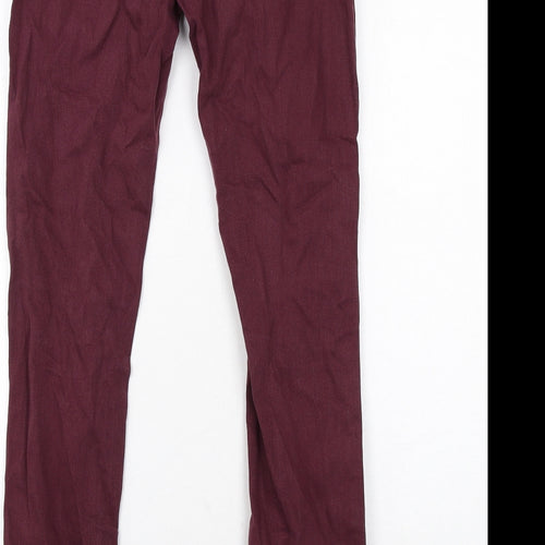 Henri Lloyd Womens Purple Cotton Skinny Jeans Size 8 Regular Zip