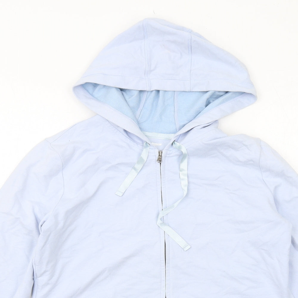Gap Womens Blue Cotton Full Zip Hoodie Size M Zip