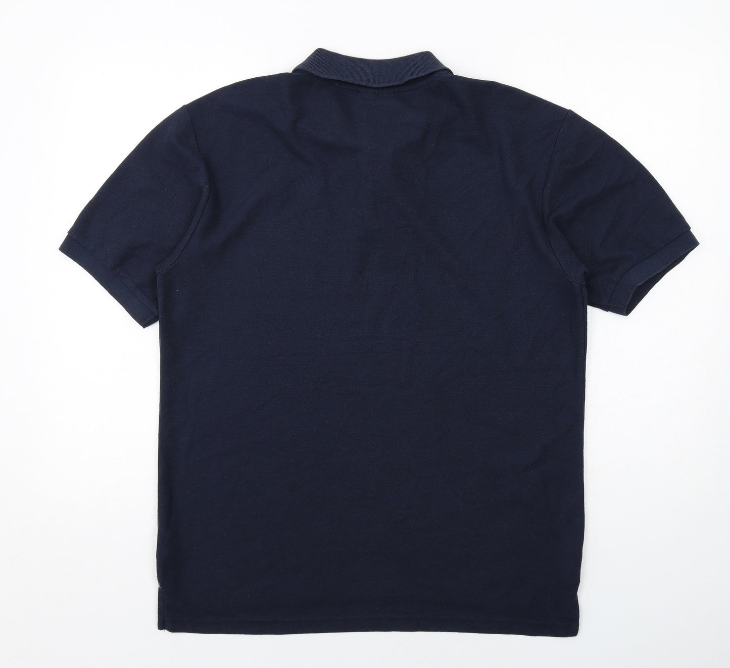 Slazenger Mens Blue Polyester Polo Size M Collared Button