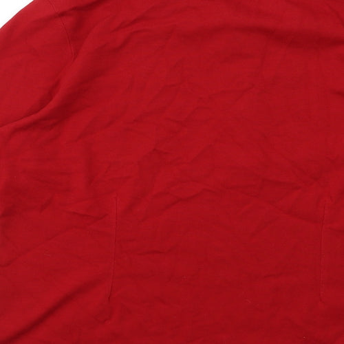 Canterbury Womens Red Cotton Basic Polo Size 16 Collared