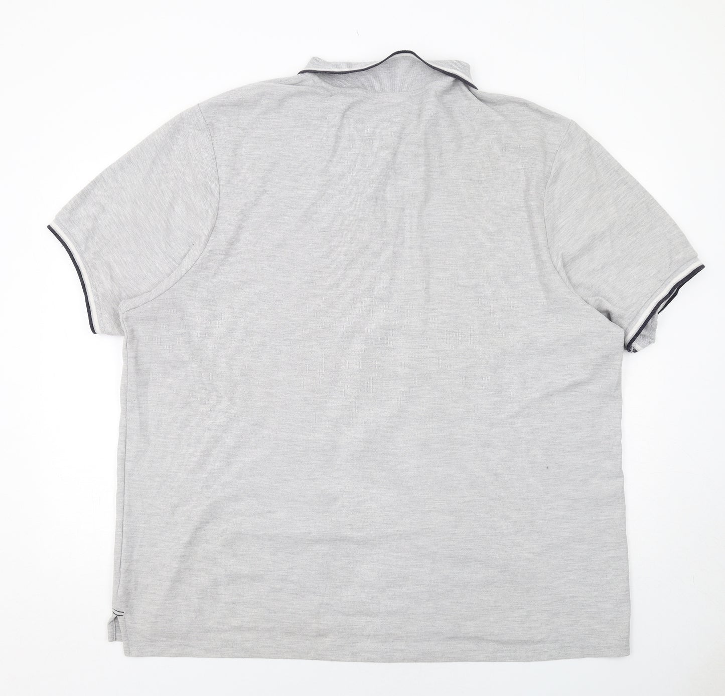 Slazenger Mens Grey Polyester Polo Size 3XL Collared Button