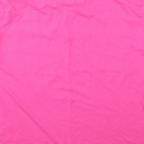 Jack Wills Womens Pink Cotton Basic T-Shirt Size XL Round Neck - Unisex