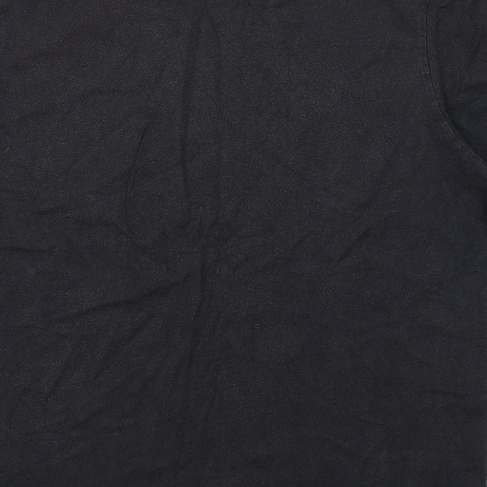 Billabong Mens Black Cotton T-Shirt Size 3XL Round Neck