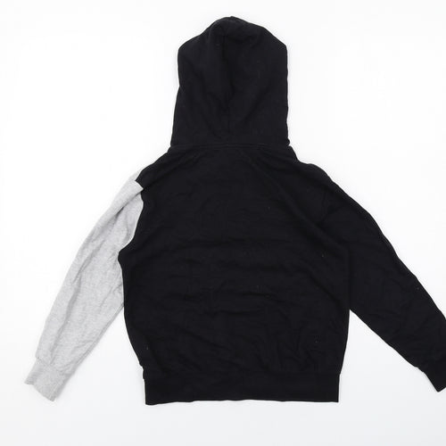 DKNY Boys Black Cotton Pullover Hoodie Size 8 Years Pullover
