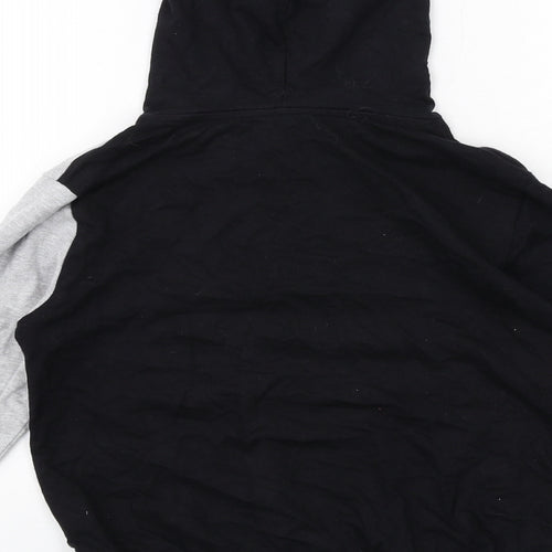 DKNY Boys Black Cotton Pullover Hoodie Size 8 Years Pullover