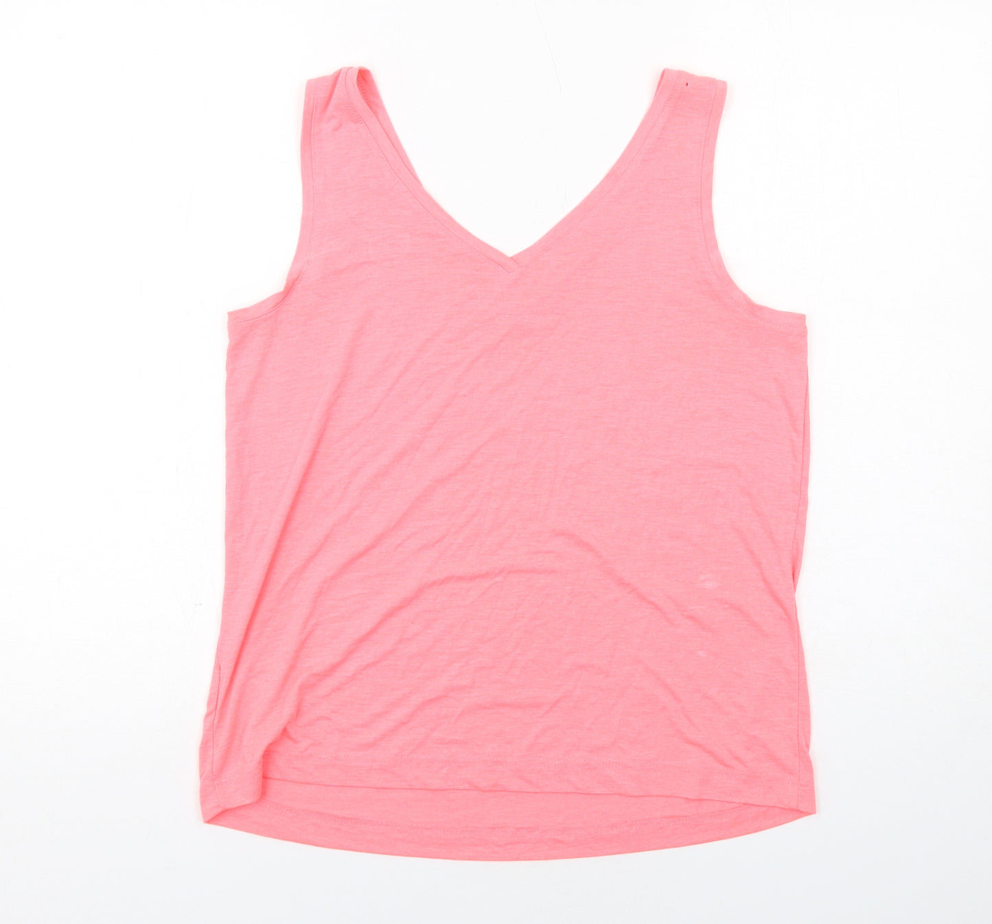 NEXT Womens Pink Viscose Basic Tank Size 12 V-Neck