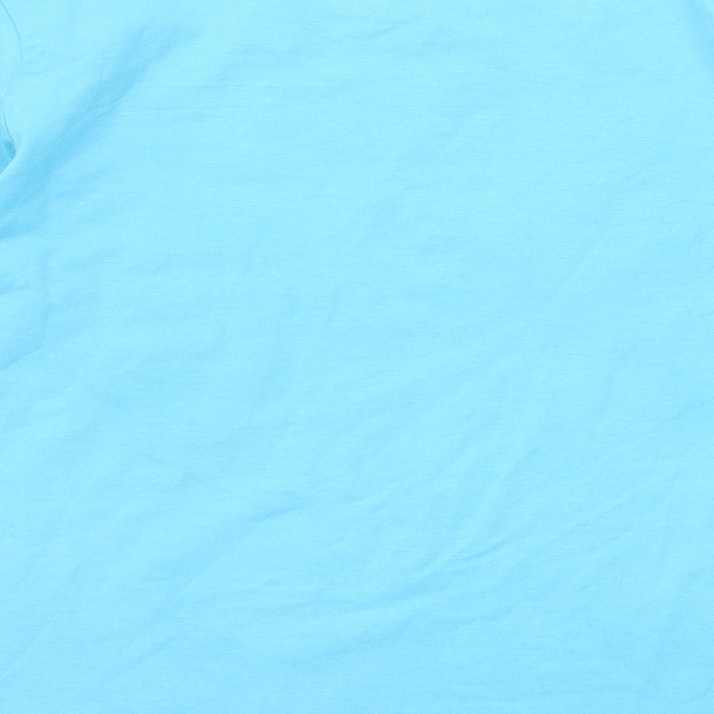 Naf Girls Girls Blue Polyester Basic T-Shirt Size 10 Years Round Neck Pullover - Sparkle