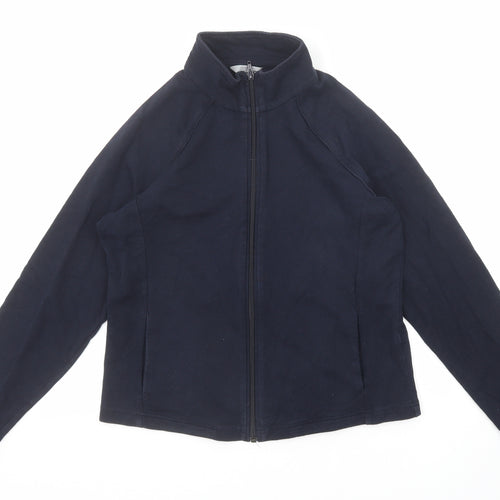 Marks and Spencer Womens Blue Jacket Size 14 Zip