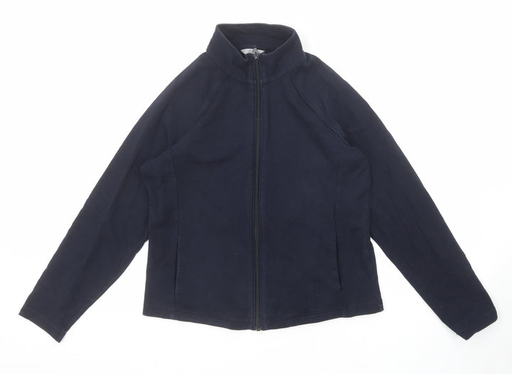 Marks and Spencer Womens Blue Jacket Size 14 Zip