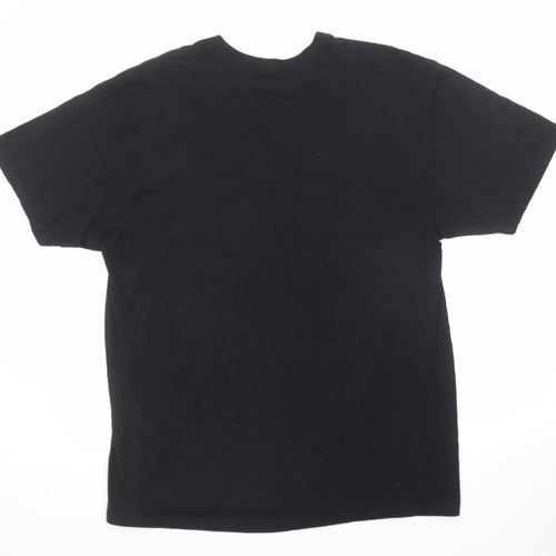 Marvel Mens Black Polyester T-Shirt Size XL Round Neck - Venom