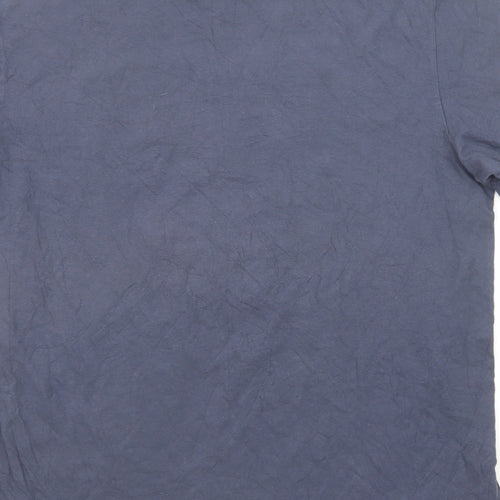 Nike Mens Blue Polyester T-Shirt Size L Round Neck - Just Do It