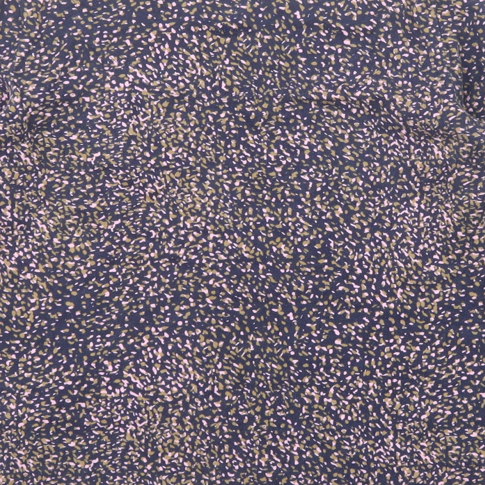 Joules Womens Blue Animal Print Cotton Basic T-Shirt Size 10 Boat Neck