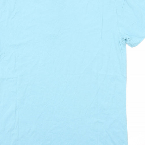 NEXT Mens Blue Cotton T-Shirt Size M Round Neck