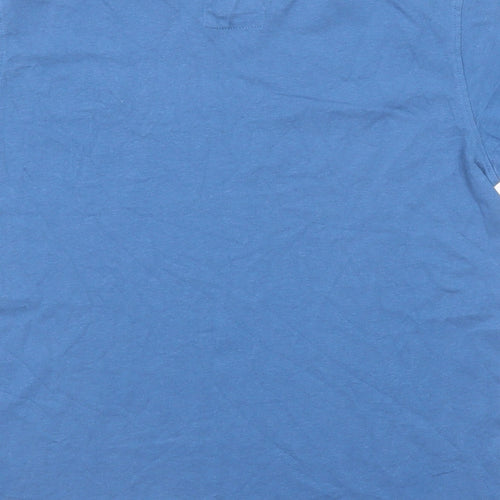 Luke Boys Blue Cotton Basic T-Shirt Size 12-13 Years Round Neck Pullover