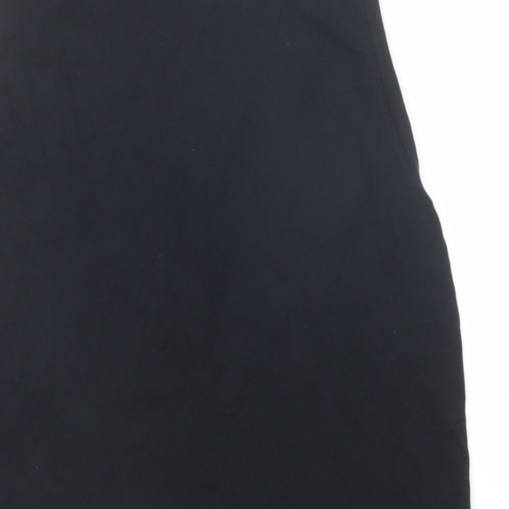 Topman Mens Black Cotton T-Shirt Size L Round Neck