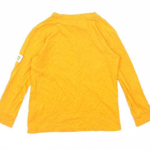 NEXT Boys Orange Cotton Pullover Casual Size 7 Years Round Neck Pullover - Pokémon