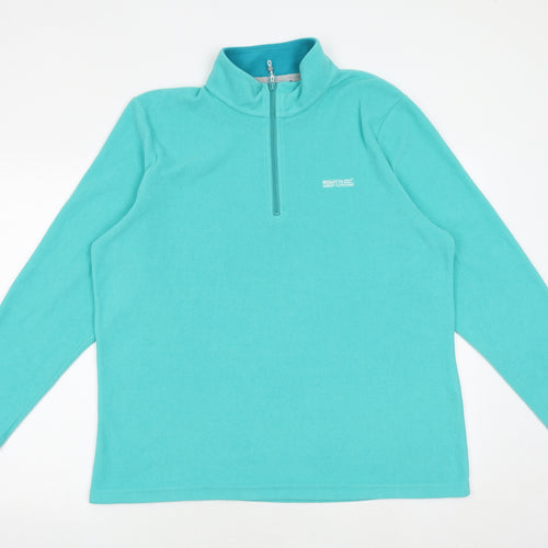 Regatta Womens Blue Polyester Pullover Sweatshirt Size 18 Zip