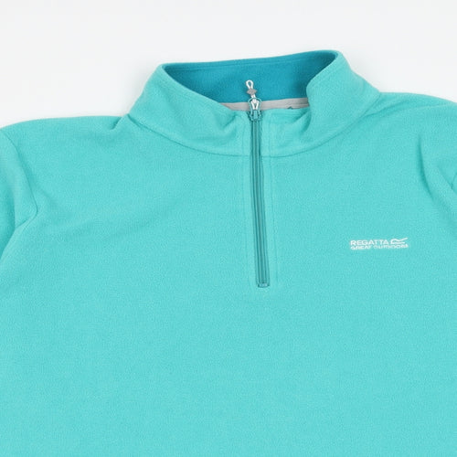 Regatta Womens Blue Polyester Pullover Sweatshirt Size 18 Zip
