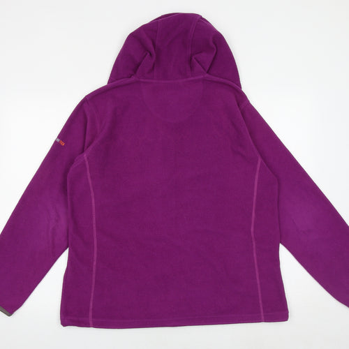 Regatta Womens Purple Polyester Full Zip Hoodie Size 18 Zip