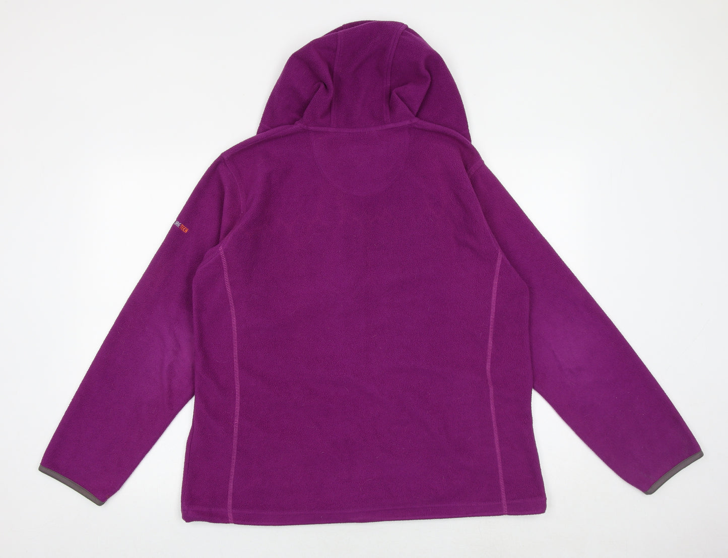 Regatta Womens Purple Polyester Full Zip Hoodie Size 18 Zip