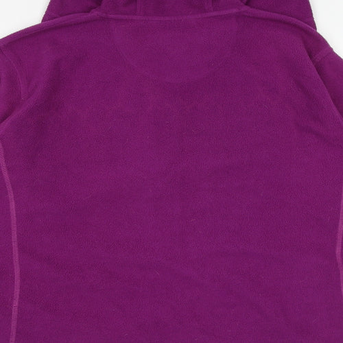 Regatta Womens Purple Polyester Full Zip Hoodie Size 18 Zip