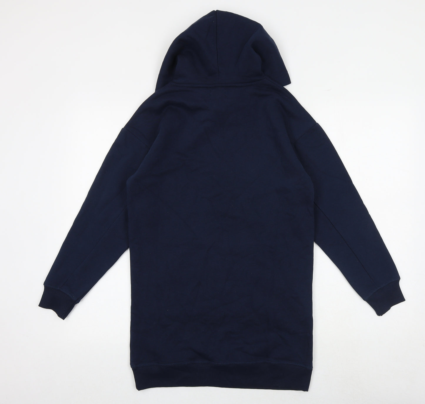 La Redoute Girls Blue Cotton Jumper Dress Size 12 Years Round Neck Pullover - Florida