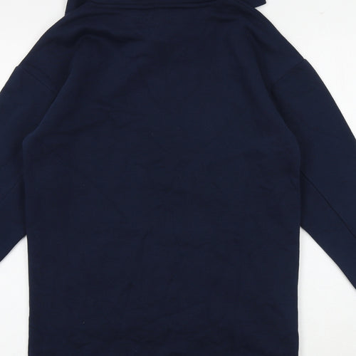 La Redoute Girls Blue Cotton Jumper Dress Size 12 Years Round Neck Pullover - Florida