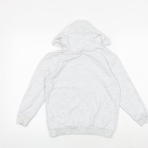 Marvel Boys Grey Cotton Pullover Hoodie Size 9-10 Years Pullover