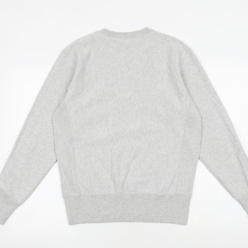 Champion Mens Grey Cotton Pullover Sweatshirt Size M