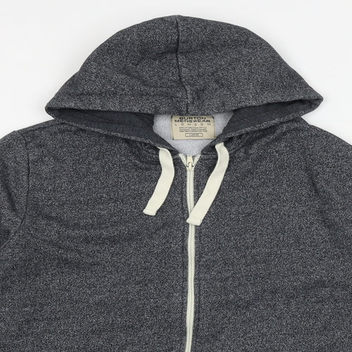 Burton Mens Grey Cotton Full Zip Hoodie Size L