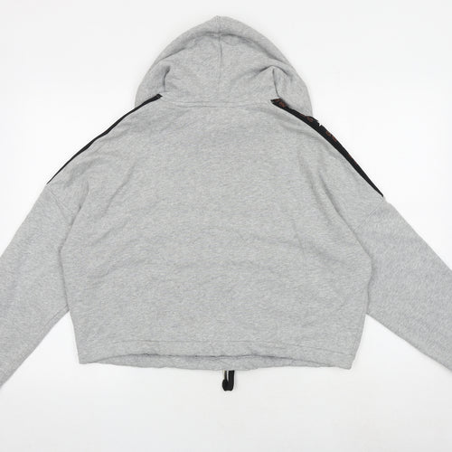 H&M Womens Grey 100% Cotton Pullover Hoodie Size M Pullover - P.E Nation