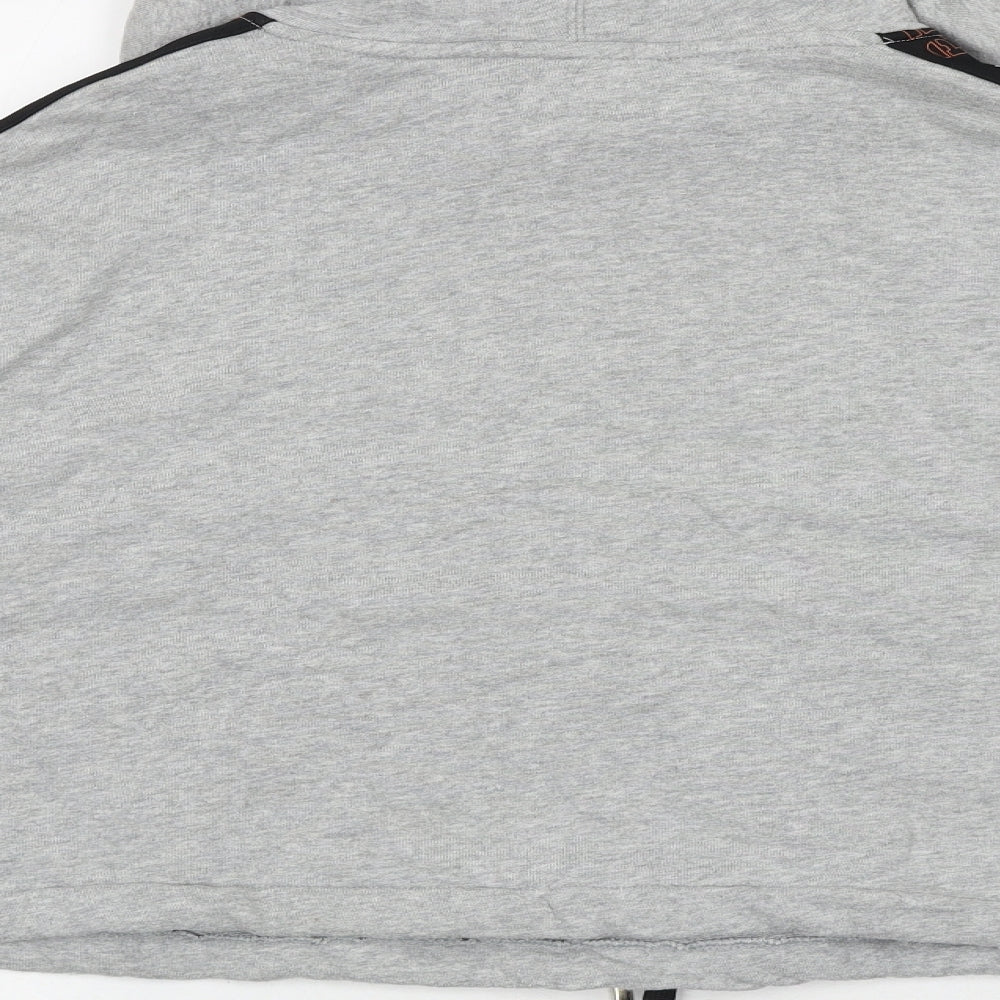 H&M Womens Grey 100% Cotton Pullover Hoodie Size M Pullover - P.E Nation