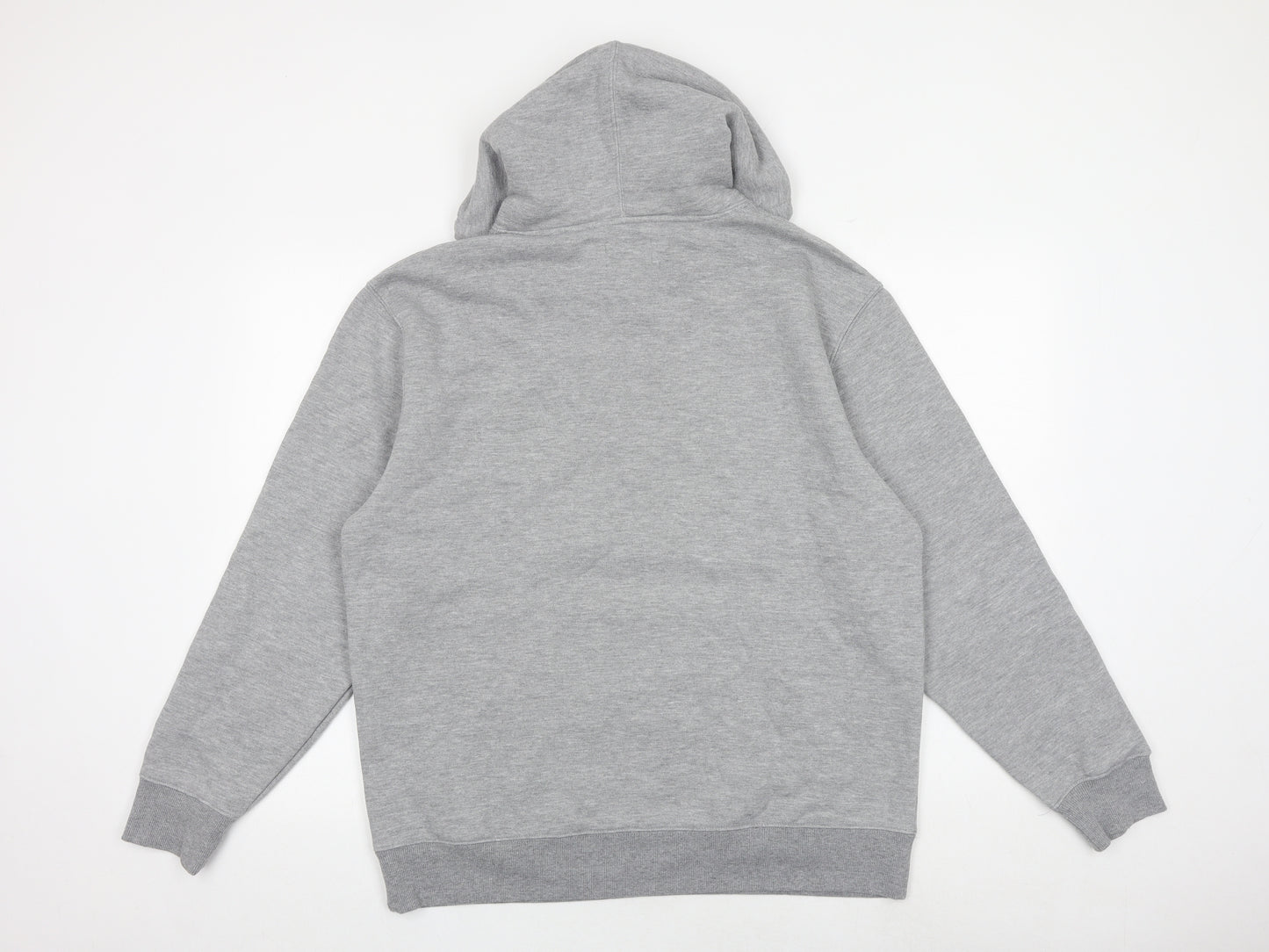 Topman Mens Grey Cotton Pullover Hoodie Size M