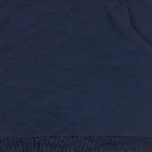 Marks and Spencer Womens Blue Cotton Pullover Sweatshirt Size 12 Pullover