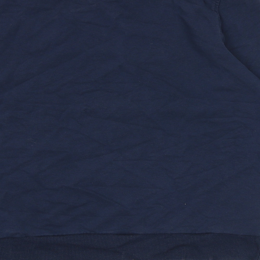 Marks and Spencer Womens Blue Cotton Pullover Sweatshirt Size 12 Pullover