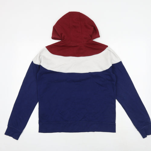 Nike Mens Multicoloured Cotton Pullover Hoodie Size S - Colourblock