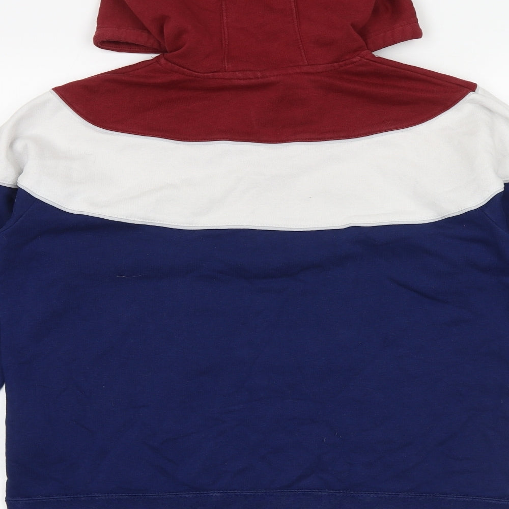 Nike Mens Multicoloured Cotton Pullover Hoodie Size S - Colourblock