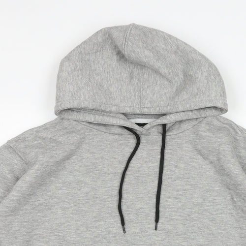 PRETTYLITTLETHING Womens Grey Cotton Pullover Hoodie Size S Pullover