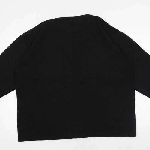 Trespass Mens Black Cotton Pullover Sweatshirt Size L