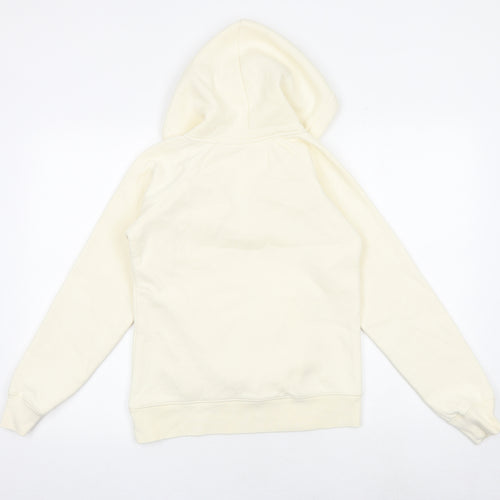 Free spirit Womens Ivory Cotton Pullover Hoodie Size 10 Pullover