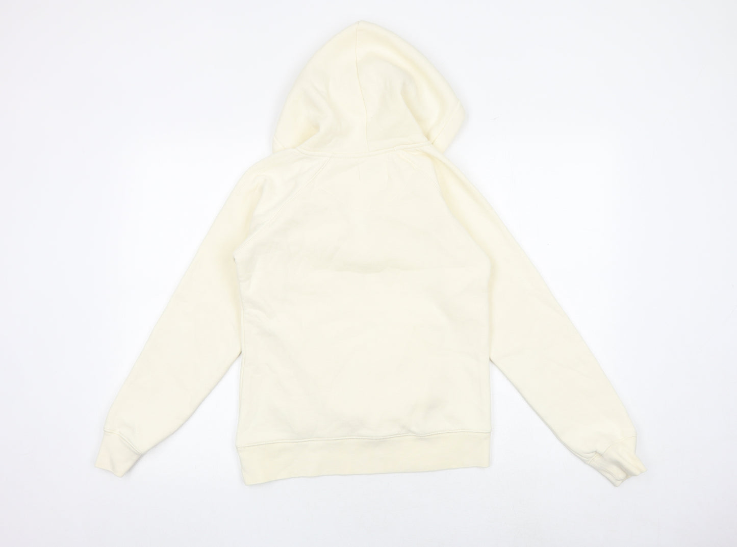 Free spirit Womens Ivory Cotton Pullover Hoodie Size 10 Pullover