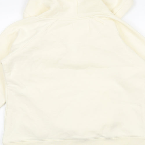 Free spirit Womens Ivory Cotton Pullover Hoodie Size 10 Pullover