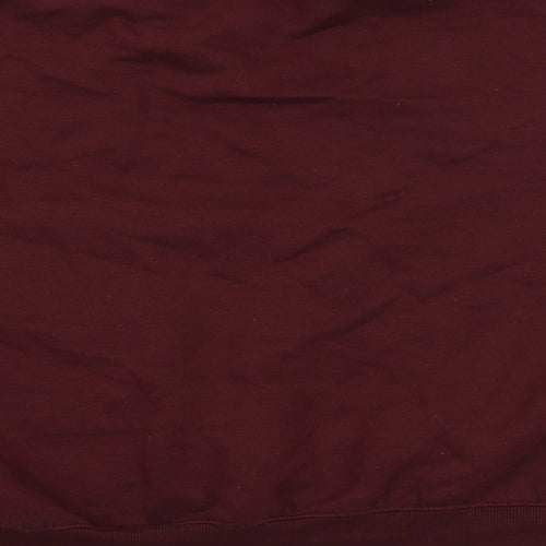 H&M Womens Red Cotton Pullover Sweatshirt Size L Pullover