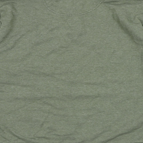 Orvis Mens Green Cotton Henley Sweatshirt Size M