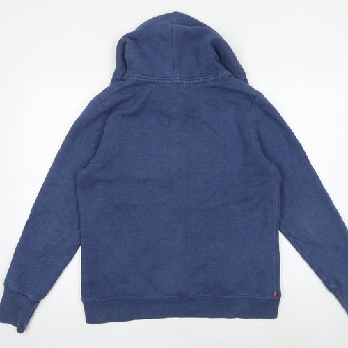 Superdry Womens Blue Cotton Pullover Hoodie Size XL Pullover