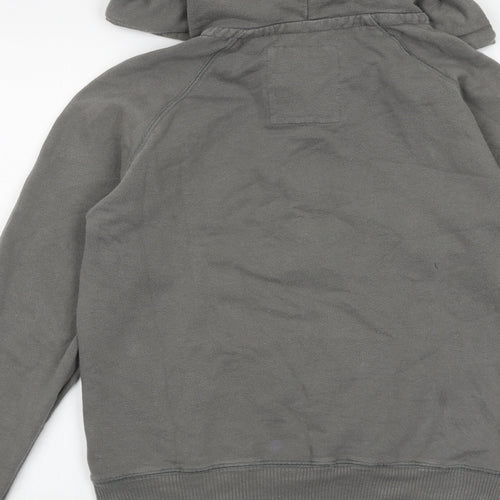 Jack Wills Womens Grey 100% Cotton Pullover Hoodie Size 14 Pullover