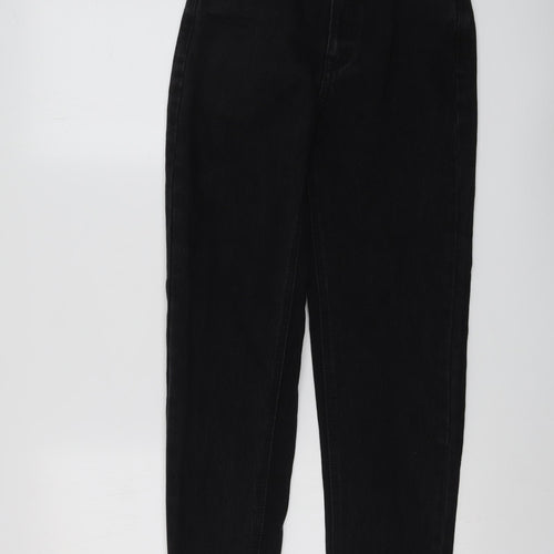 Pull&Bear Womens Black Cotton Skinny Jeans Size 4 L28 in Regular Button